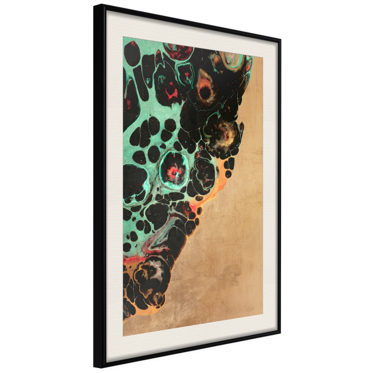 Poster Mineral Structure - colorful unconventional abstraction on a brown background 118172 additionalImage 3