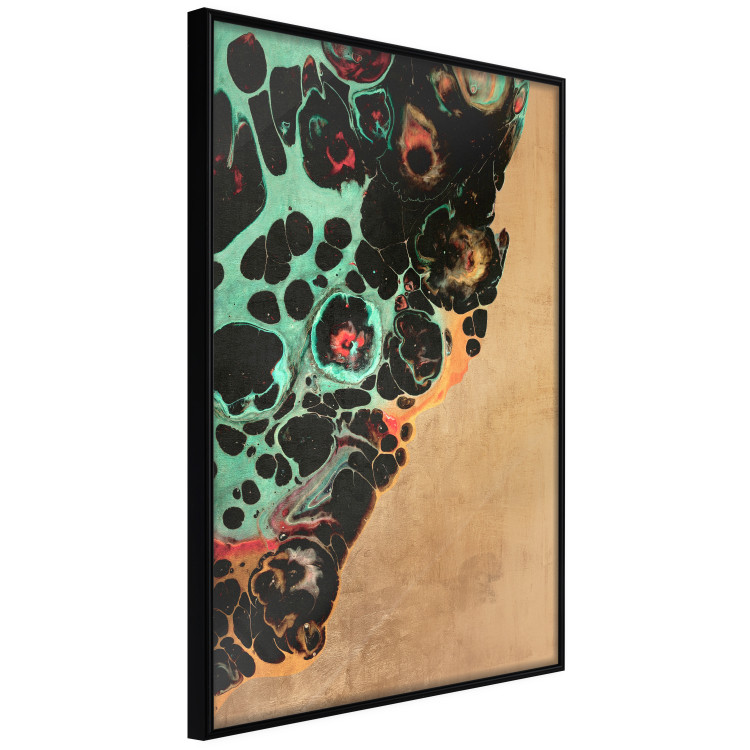 Poster Mineral Structure - colorful unconventional abstraction on a brown background 118172 additionalImage 12