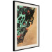 Poster Mineral Structure - colorful unconventional abstraction on a brown background 118172 additionalThumb 3