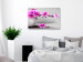 Canvas Art Print Grey vase with pink flowers - still life with magnolia branch 123372 additionalThumb 3