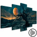Canvas Art Print Twilight Time (5 Parts) Wide Green 123672 additionalThumb 6