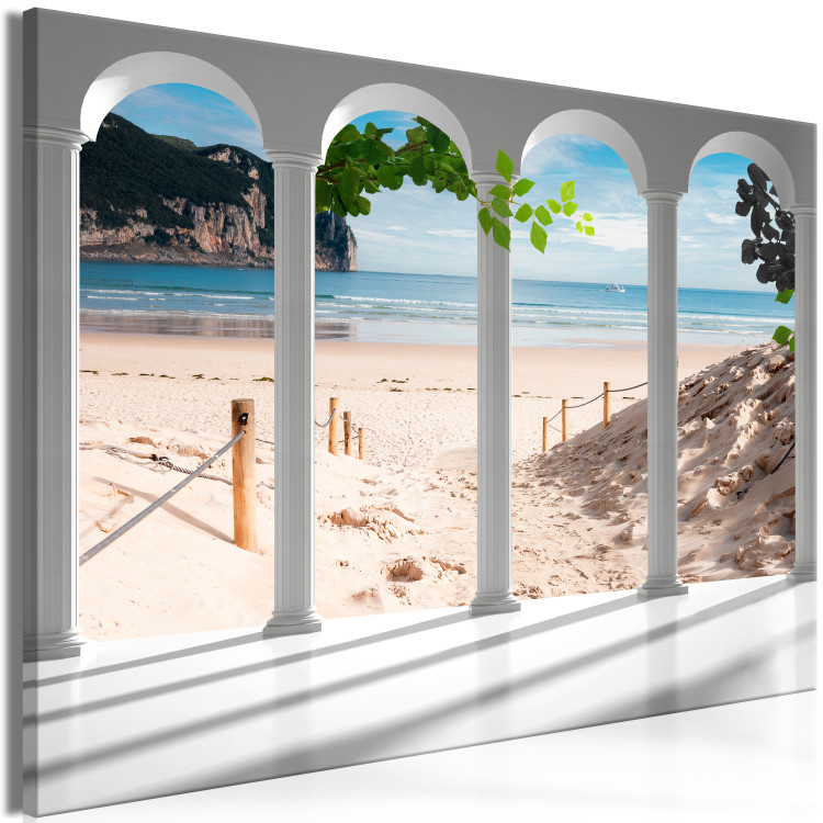 Canvas Print Columns and Beach (1 Part) Wide 124372 additionalImage 2