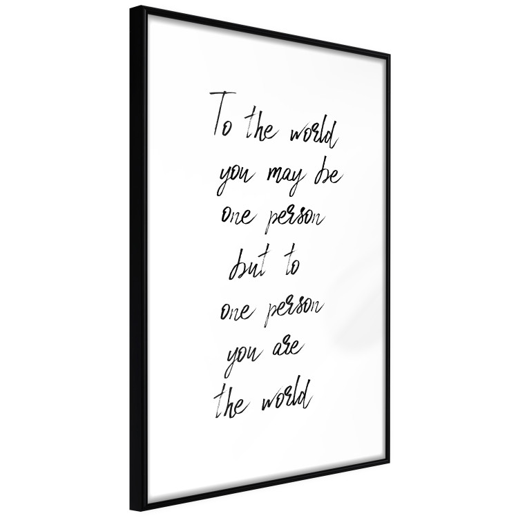 Poster You Are My World - English quote on a contrasting white background 125272 additionalImage 12