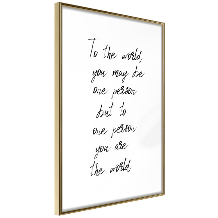 Poster You Are My World - English quote on a contrasting white background 125272 additionalImage 14