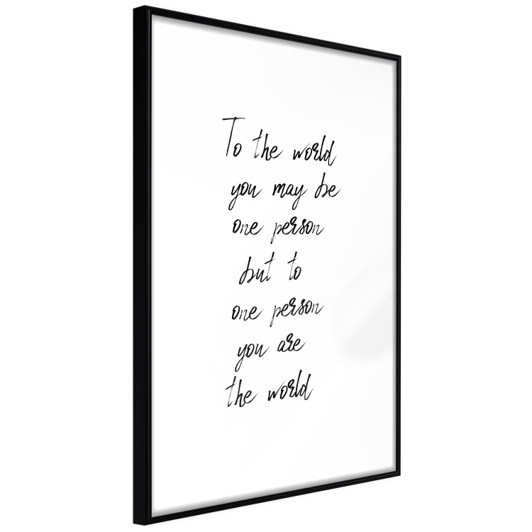 Poster You Are My World - English quote on a contrasting white background 125272 additionalImage 11