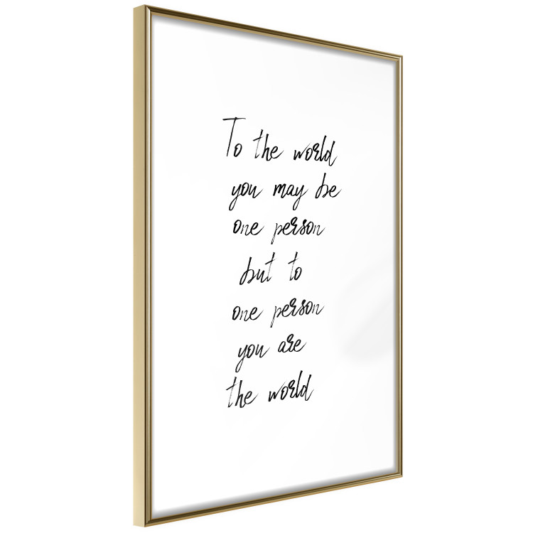 Poster You Are My World - English quote on a contrasting white background 125272 additionalImage 6