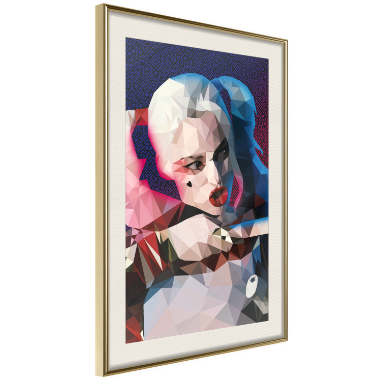 Poster Harlequin - portrait of a woman with geometric figures in an abstract style 125372 additionalImage 2