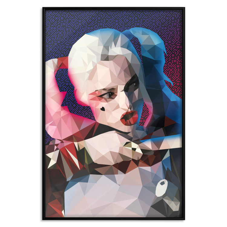Poster Harlequin - portrait of a woman with geometric figures in an abstract style 125372 additionalImage 24