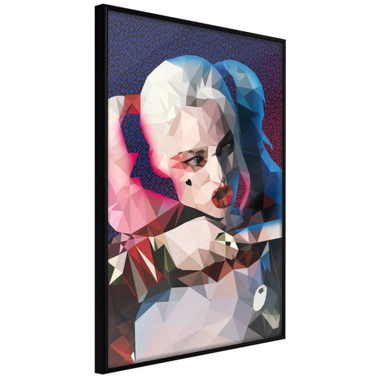 Poster Harlequin - portrait of a woman with geometric figures in an abstract style 125372 additionalImage 12