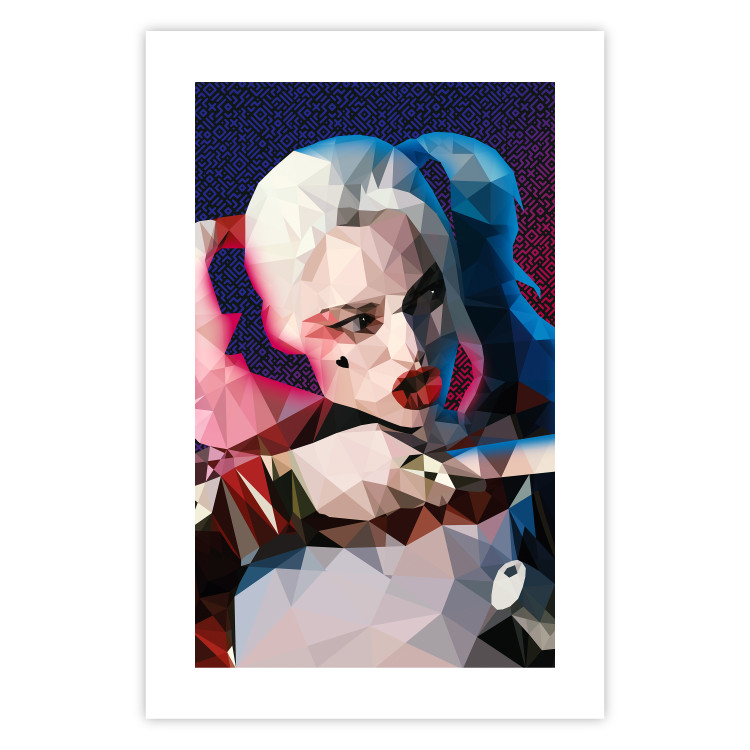 Poster Harlequin - portrait of a woman with geometric figures in an abstract style 125372 additionalImage 25