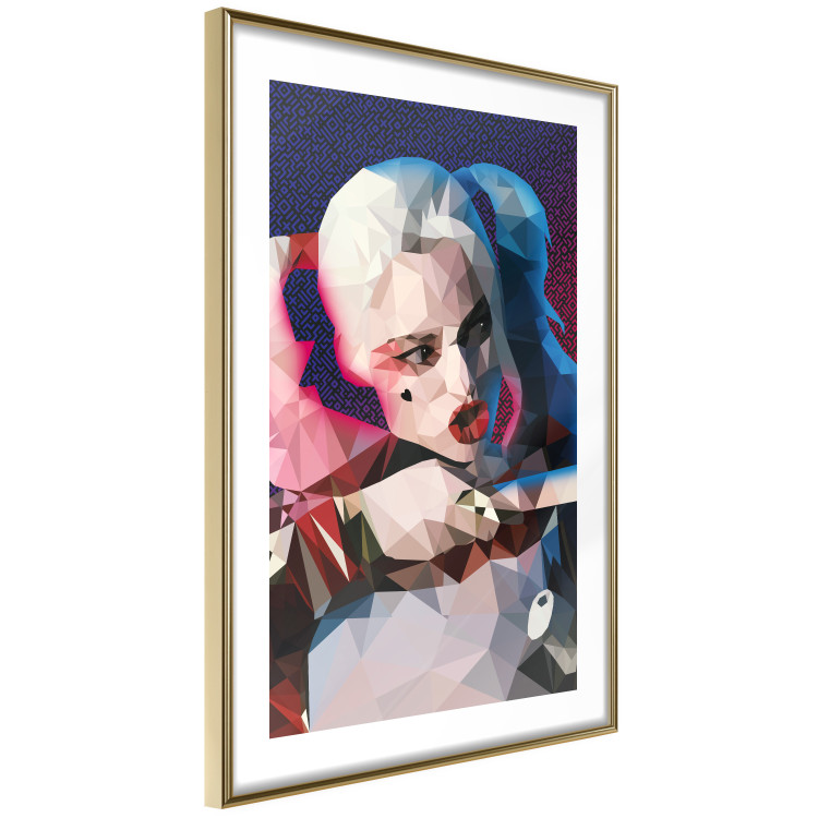 Poster Harlequin - portrait of a woman with geometric figures in an abstract style 125372 additionalImage 8