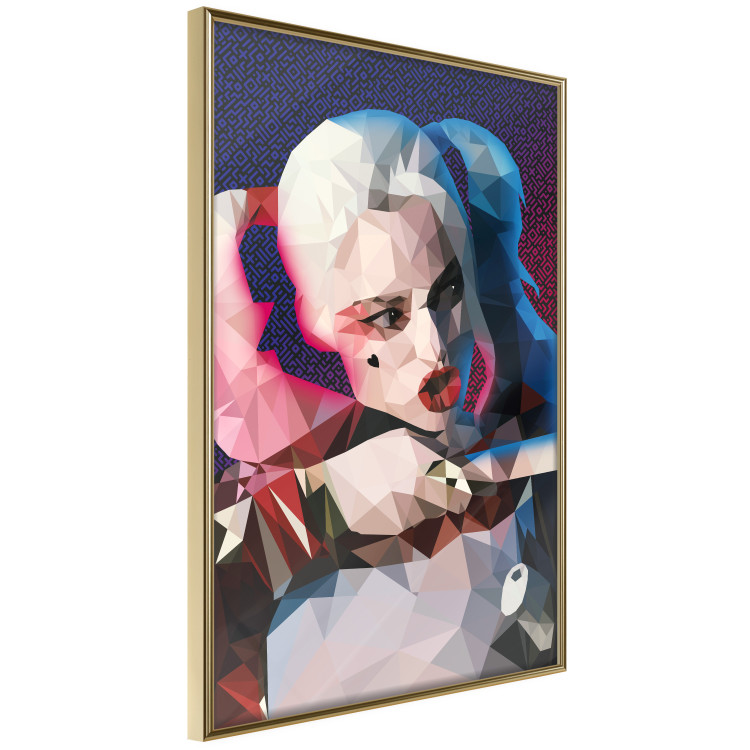 Poster Harlequin - portrait of a woman with geometric figures in an abstract style 125372 additionalImage 14