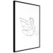 Poster Geometric Swan - abstract animal line art on white background 128072 additionalThumb 11