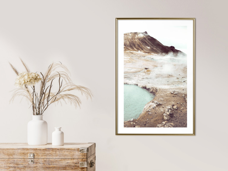 Wall Poster Path of Mists - landscape of mountain terrain and water in warm tones 129472 additionalImage 15