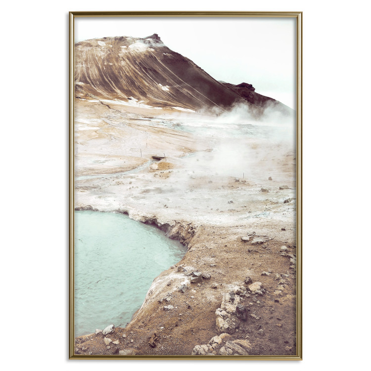 Wall Poster Path of Mists - landscape of mountain terrain and water in warm tones 129472 additionalImage 17