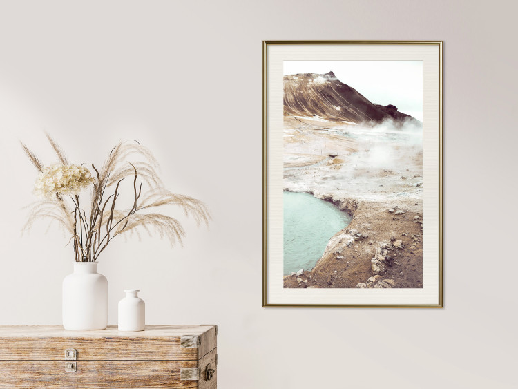Wall Poster Path of Mists - landscape of mountain terrain and water in warm tones 129472 additionalImage 22