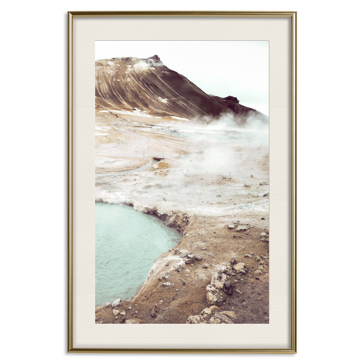 Wall Poster Path of Mists - landscape of mountain terrain and water in warm tones 129472 additionalImage 20