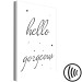 Canvas Print Hello Gorgeous (1-part) vertical - English inscription with stars 129572 additionalThumb 6