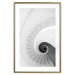Wall Poster White Stairs - black and white architecture of a winding staircase 129772 additionalThumb 14