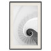 Wall Poster White Stairs - black and white architecture of a winding staircase 129772 additionalThumb 19