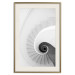 Wall Poster White Stairs - black and white architecture of a winding staircase 129772 additionalThumb 20