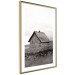 Wall Poster Fisherman's Hut - landscape of a field and a stone house against a clear sky 130272 additionalThumb 11