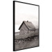 Wall Poster Fisherman's Hut - landscape of a field and a stone house against a clear sky 130272 additionalThumb 13