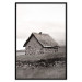 Wall Poster Fisherman's Hut - landscape of a field and a stone house against a clear sky 130272 additionalThumb 16