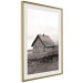 Wall Poster Fisherman's Hut - landscape of a field and a stone house against a clear sky 130272 additionalThumb 7