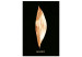 Canvas Art Print Modest Elegance (1-piece) Vertical - abstract golden leaf 130472