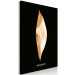 Canvas Art Print Modest Elegance (1-piece) Vertical - abstract golden leaf 130472 additionalThumb 2