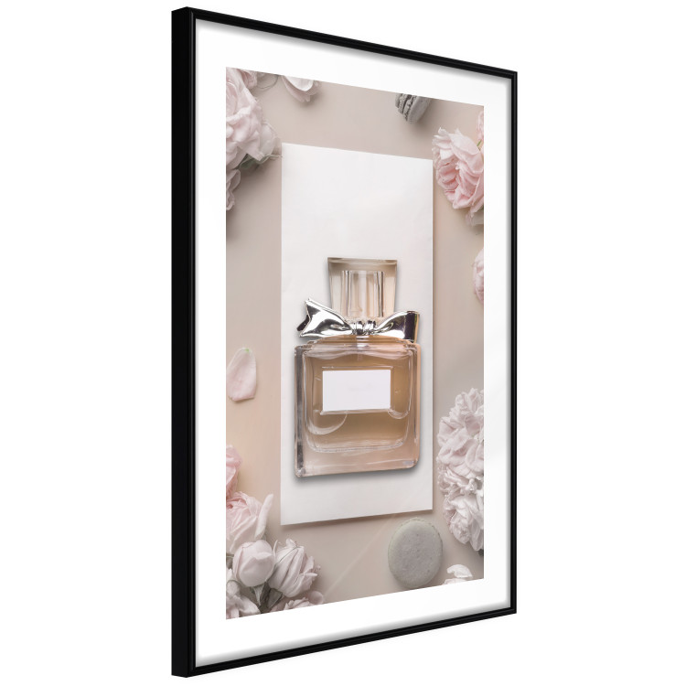 Wall Poster My Scent - luxury glass bottle among flowers in light colors 131772 additionalImage 12
