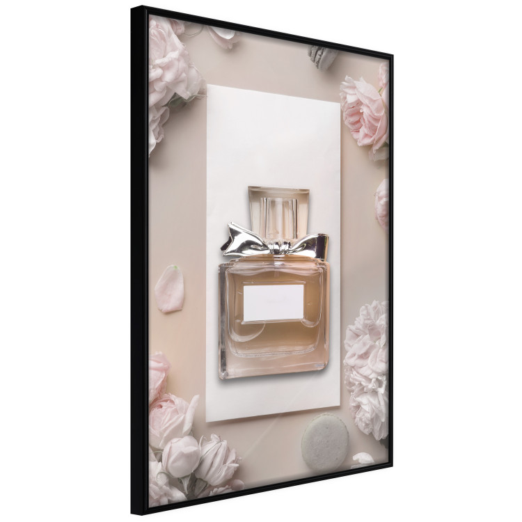 Wall Poster My Scent - luxury glass bottle among flowers in light colors 131772 additionalImage 11
