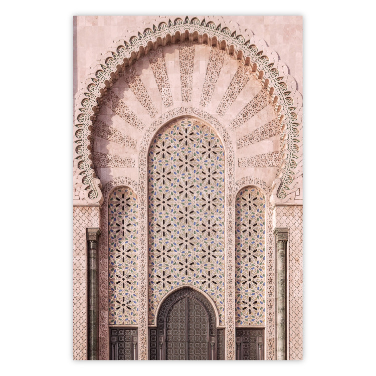 Wall Poster Ornate Gate - architecture of a gate adorned with ornaments in Morocco 134772
