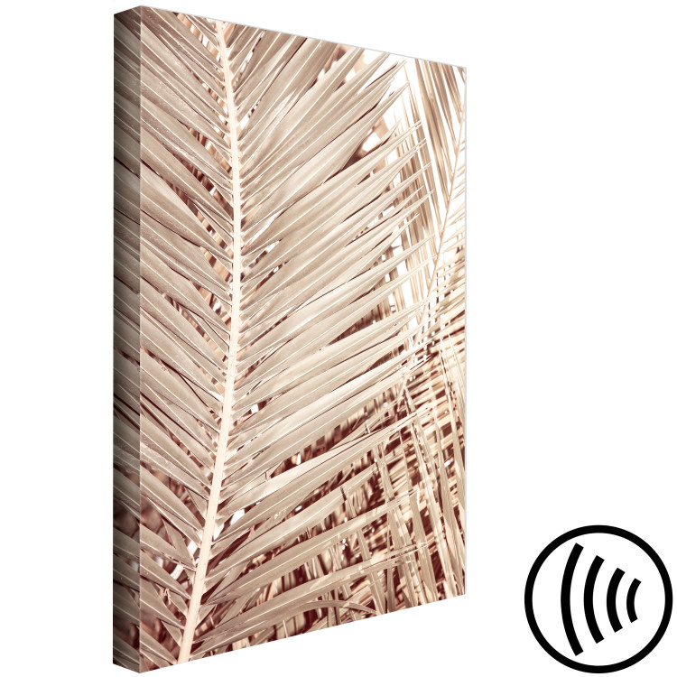 Canvas Art Print Dried palm - sharp, dry palm leaves on a white background 135272 additionalImage 6