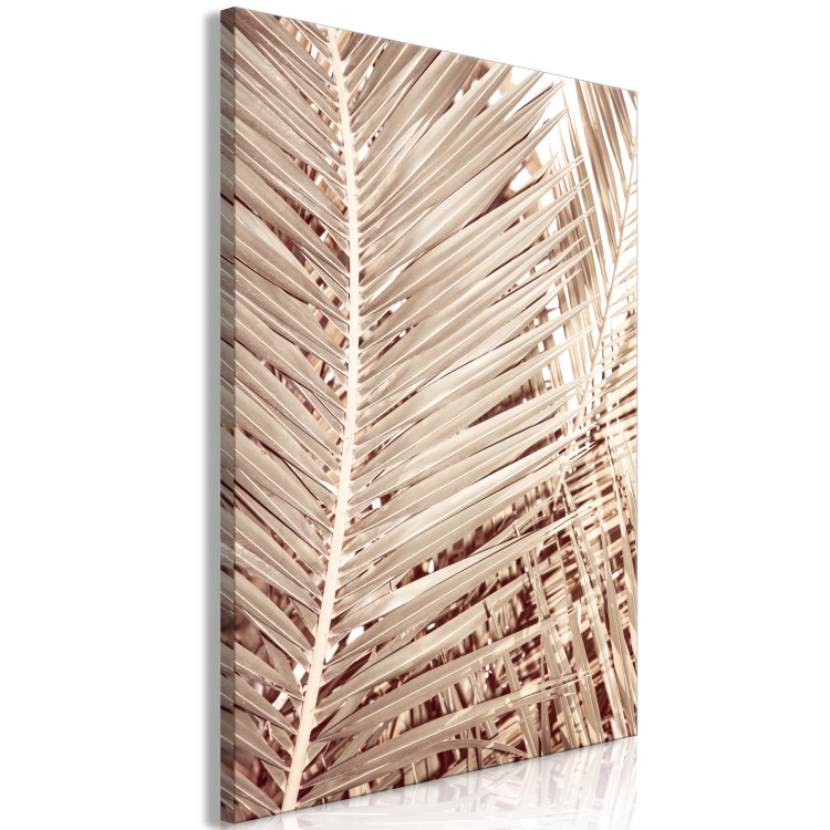 Canvas Art Print Dried palm - sharp, dry palm leaves on a white background 135272 additionalImage 2