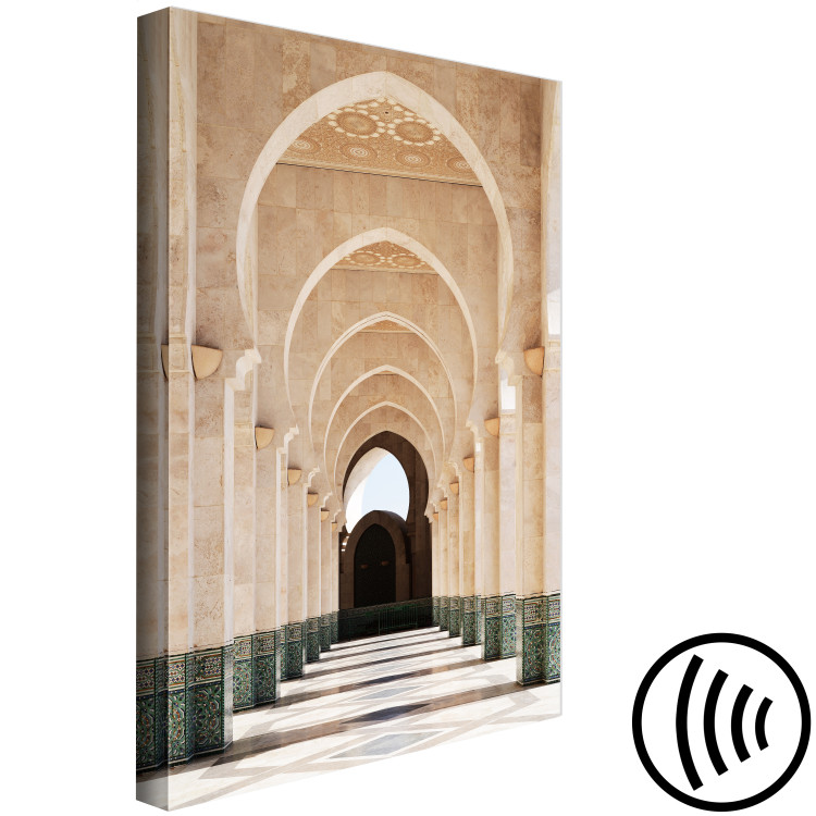 Canvas Print Entrance to the Mosque in Casablanca - photo architecture in Morocco 135772 additionalImage 6