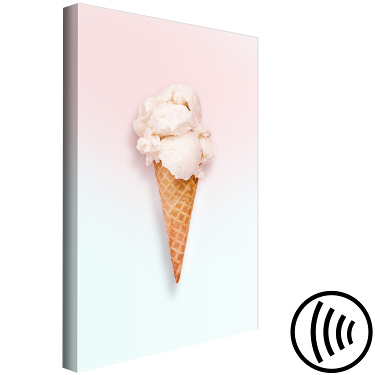 Canvas Art Print Ice cream in Wafer - Pastel Boho style composition 135872 additionalImage 6