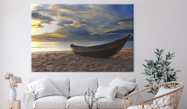 Large canvas print Boat on the Beach [Large Format] 136372 additionalImage 5
