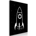 Canvas Art Print Rocket Soaring into Space (1-piece) Vertical - composition for children 143472 additionalThumb 2