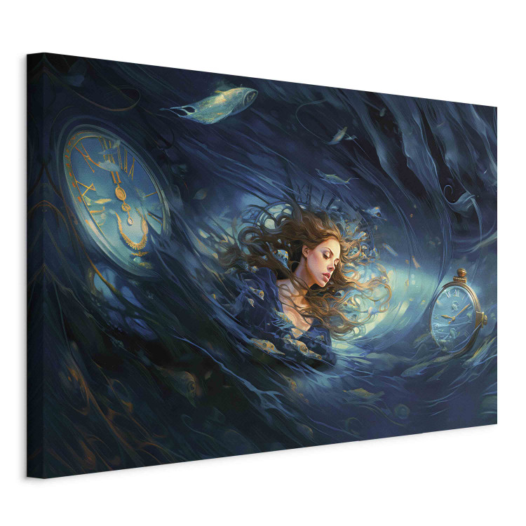 Large canvas print Time Collapse - A Beautiful Girl Absorbed in a Time Loop [Large Format] 151572 additionalImage 3
