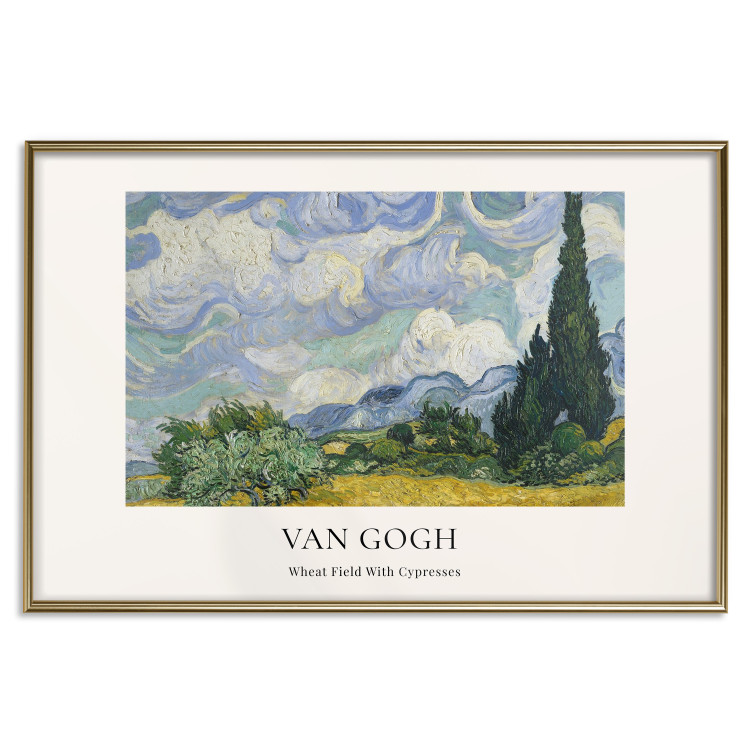 Wall Poster Wheat Field with Cypresses 151972 additionalImage 23
