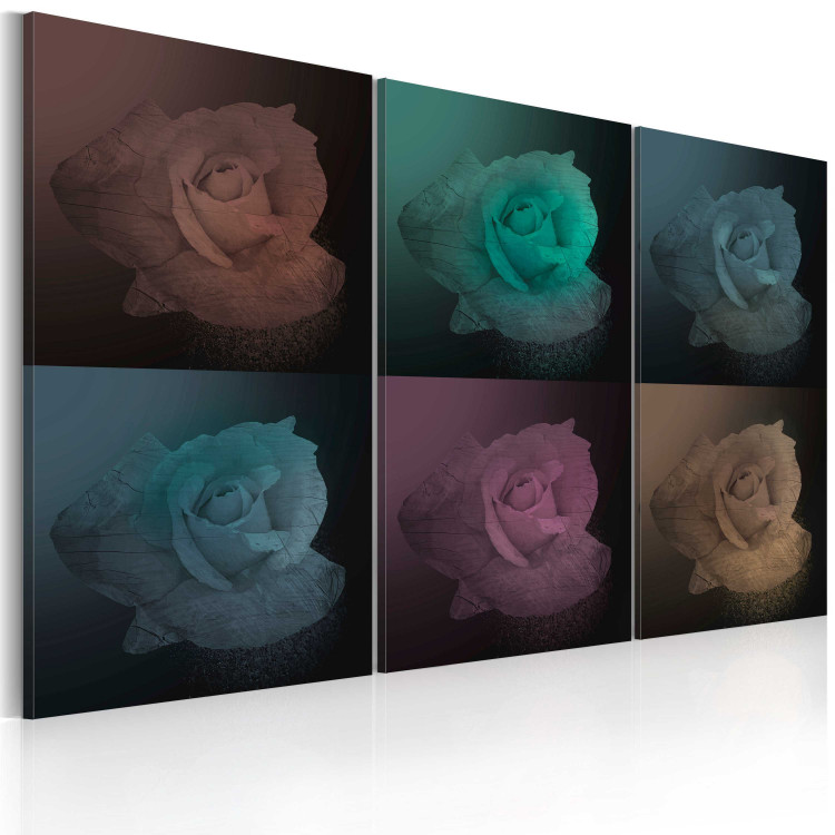Canvas Art Print Six shades of rose 50172 additionalImage 2
