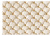 Photo Wallpaper Perfect harmony - trendy quilted beige pattern with gold ornaments 97572 additionalThumb 1