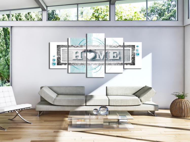 Canvas Print Sky Blue Home 97972 additionalImage 3