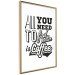 Poster All You Need is Coffee - simple composition with black and white texts 114682 additionalThumb 13