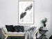 Wall Poster Extend Your Hand - black and white abstraction with plant motif on marble background 117282 additionalThumb 15