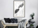 Wall Poster Extend Your Hand - black and white abstraction with plant motif on marble background 117282 additionalThumb 22
