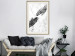Wall Poster Extend Your Hand - black and white abstraction with plant motif on marble background 117282 additionalThumb 21