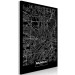 Canvas Print Munich - a minimalistic black and white map of the German metropolis 118082 additionalThumb 2